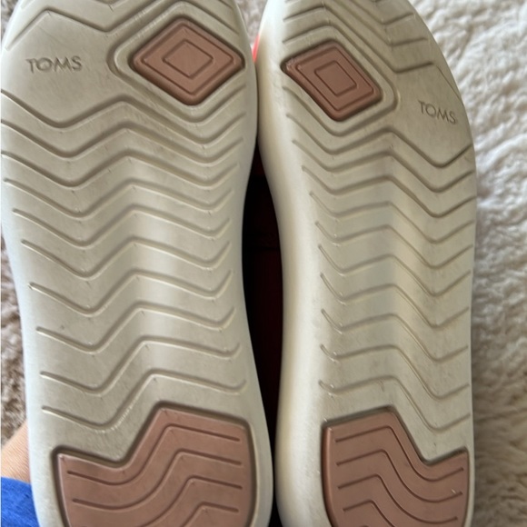 Toms | Alpargata Mallow Puff Multicolor Red Pink Slip On Shoes Size 8 - Picture 4 of 6